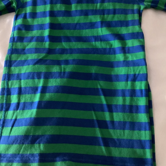 Hanna andersson size 14 green blue pj cotton short set - Picture 10 of 16